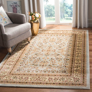 Safavieh Lnh331 Power Loomed Rug Grey / Beige 2'-3" x 12'