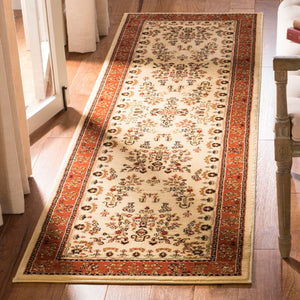 Safavieh Lnh331 Power Loomed  Rug Ivory / Rust LNH331R-810