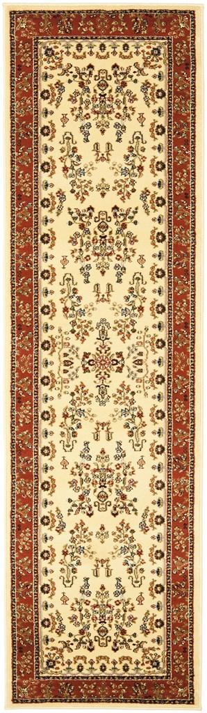 Safavieh Lnh331 Power Loomed  Rug Ivory / Rust LNH331R-810