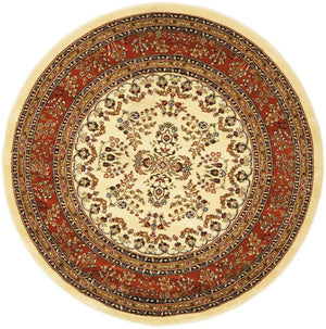Safavieh Lnh331 Power Loomed  Rug Ivory / Rust LNH331R-810