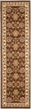 Safavieh Lnh555 Power Loomed Rug Brown / Ivory 2'-3" x 10'