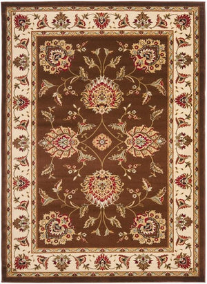 Safavieh Lnh555 Power Loomed Rug Brown / Ivory 2'-3" x 10'