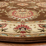 Safavieh Lnh555 Power Loomed Rug Brown / Ivory 2'-3" x 10'