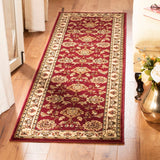 Safavieh Lnh555 Power Loomed Rug Red / Ivory 2'-3" x 10'