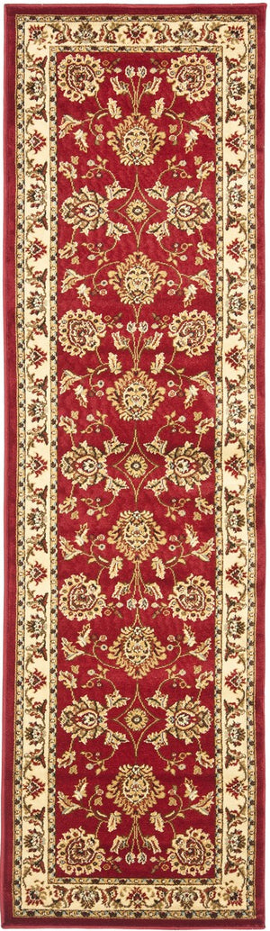 Safavieh Lnh555 Power Loomed Rug Red / Ivory 2'-3" x 10'