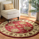 Safavieh Lnh555 Power Loomed Rug Red / Ivory 2'-3" x 10'