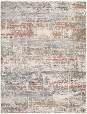 Livabliss Lausanne Geometric Mid-century Area Rug Turkey Woven Polypropylene Fringe Living Room Ivory, Dark Bro 7'10" x 10' LNN2304-71010