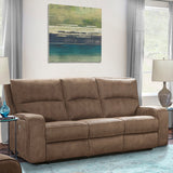 Parker House Polaris - Kahlua Power Reclining Sofa And Loveseat Brown 100% Polyester (W) Mpol-32ph-ka