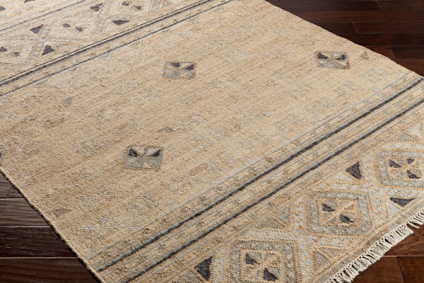 Surya Lenora 5' X 7'6" Handmade Jute Rug – Elegant Global Design For Timeless Home Decor & Durability Tan Jute Lnr1006-23