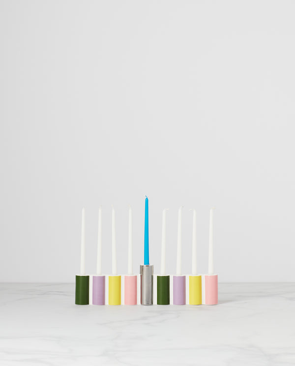 Lenox Kate Spade Oak Street Menorah White, WHITE PORCELAIN 892549