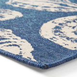 Christopher Knight Home® - Noble House - Sea Breeze Outdoor 5'3" X 7' Ombre Area Rug, Blue and Ivory