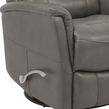 Parker House Parker Living Gemini - Ice Swivel Glider Recliner Ice Top Grain Leather with Match (X) MGEM#812GS-ICE