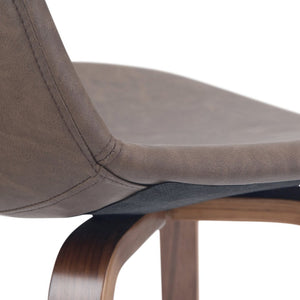 English Elm Randolph Mid-Century Bentwood Bar Stools Set Of 2 – Stylish, Durable, Ergonomic Comfort For Any Space B136P159444-GIGA