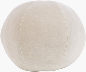 Surya Bola Modern 12" Accent Pillow - Luxurious Cotton Blend, Minimalist Design For Effortless Style & Comfort Ivory Cotton,Cotton,Polyester,Polyfill Lob001-1212