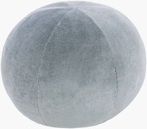 Surya Bola Modern 12" Accent Pillow - Luxurious Cotton Blend, Minimalist Design For Effortless Style & Comfort Light Gray Cotton,Cotton,Polyester,Polyfill Lob002-1212