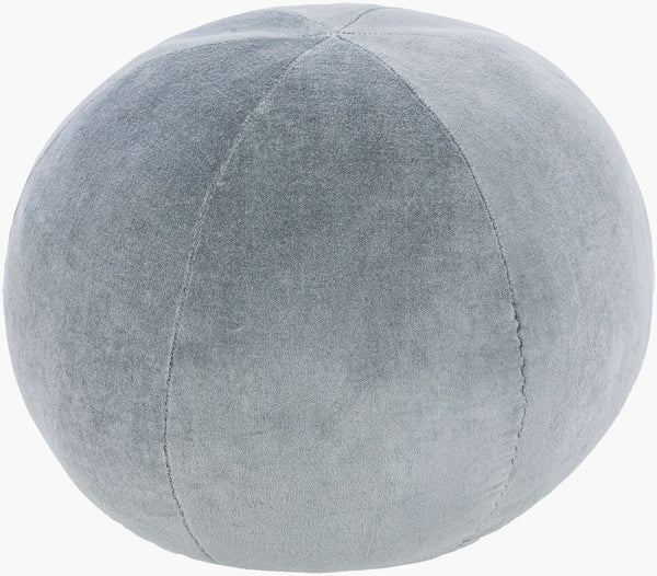 Surya Bola Modern 12" Accent Pillow - Luxurious Cotton Blend, Minimalist Design For Effortless Style & Comfort Light Gray Cotton,Cotton,Polyester,Polyfill Lob002-1212