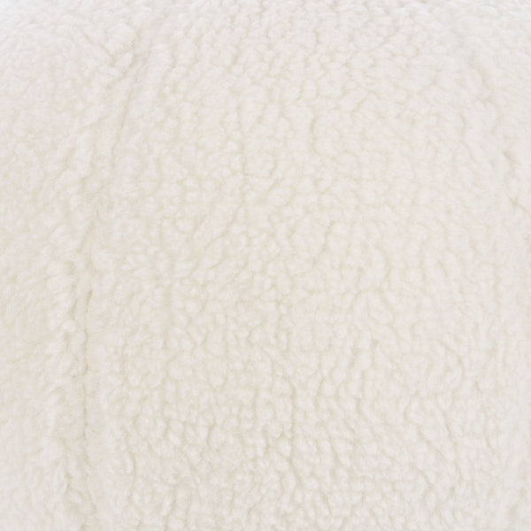 Surya Bola Modern 12" Accent Pillow - Luxurious Cotton Blend, Minimalist Design For Effortless Style & Comfort White Polyester,Polyester,Polyester,Polyfill Lob004-1212