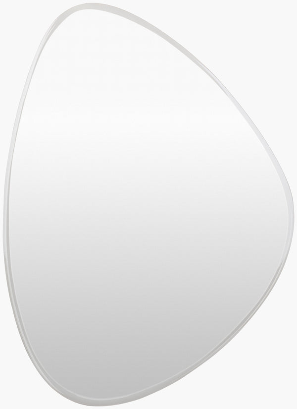 Surya Lorelin 29-inch Modern Accent Mirror - Sleek Design, Versatile Fit, Enhances Small Spaces Effortlessly Silver Mirror Loe001-2129