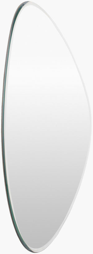 Surya Lorelin 29-inch Modern Accent Mirror - Sleek Design, Versatile Fit, Enhances Small Spaces Effortlessly Silver Mirror Loe001-2129