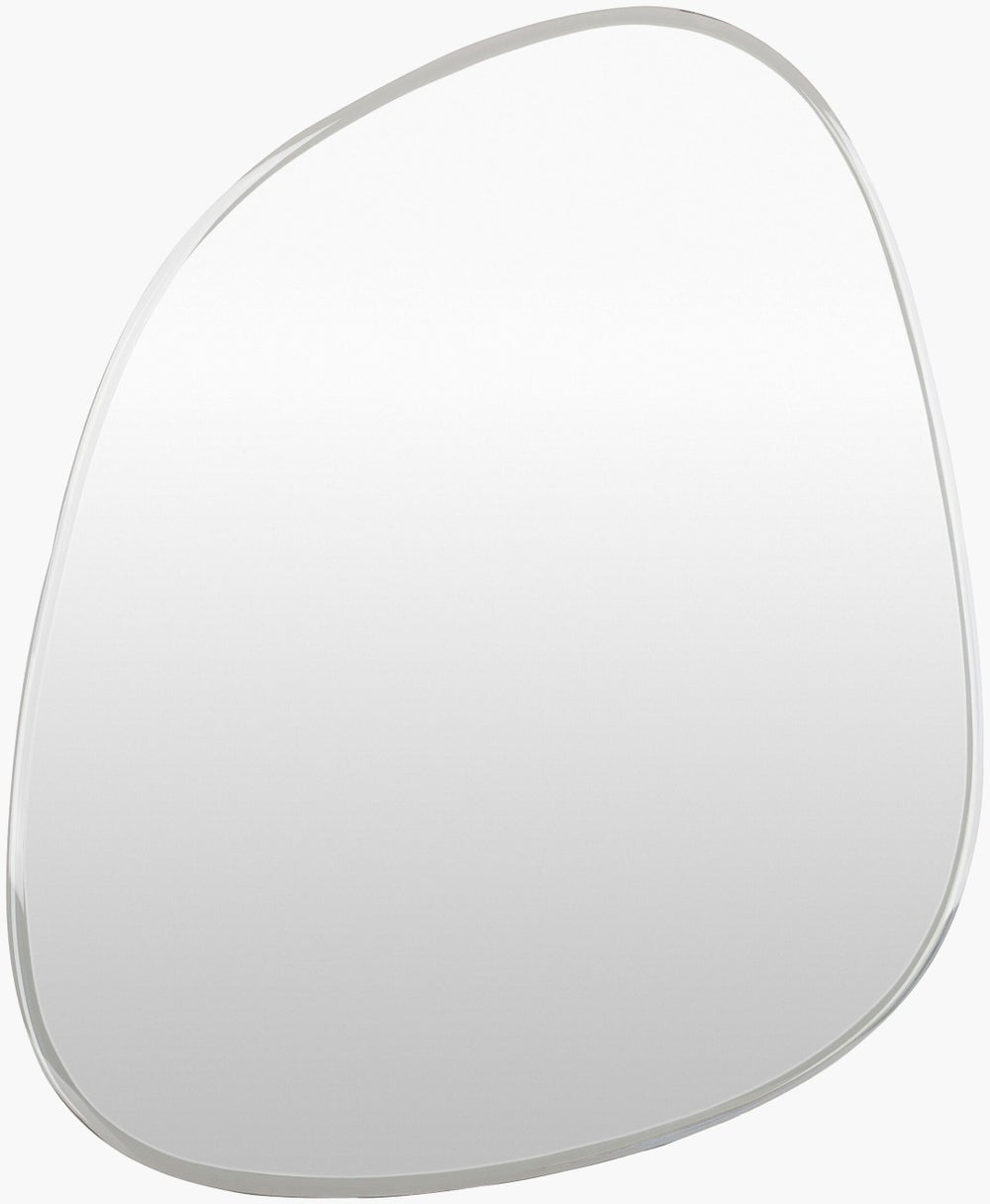 Livabliss Lorelin Geometric Wall Mirror Slim Flush Mount Accent for Entryway or Living Room LOE002-2331