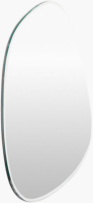 Surya Lorelin 29-inch Modern Accent Mirror - Sleek Design, Versatile Fit, Enhances Small Spaces Effortlessly Silver Mirror Loe002-2331