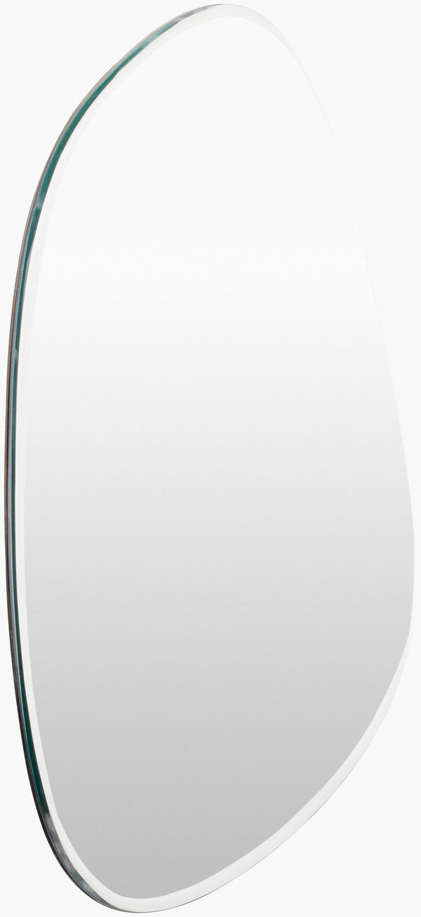 Surya Lorelin 29-inch Modern Accent Mirror - Sleek Design, Versatile Fit, Enhances Small Spaces Effortlessly Silver Mirror Loe002-2331