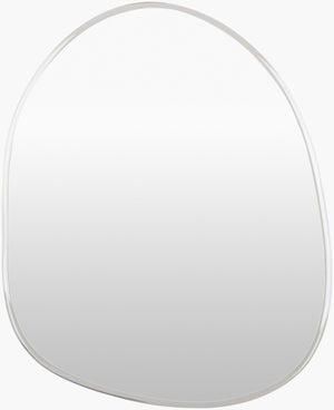 Surya Lorelin 29-inch Modern Accent Mirror - Sleek Design, Versatile Fit, Enhances Small Spaces Effortlessly Silver Mirror Loe003-2431
