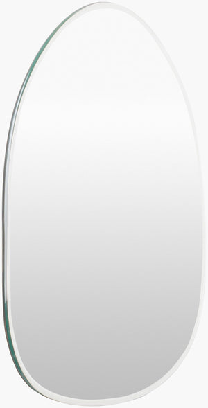 Surya Lorelin 29-inch Modern Accent Mirror - Sleek Design, Versatile Fit, Enhances Small Spaces Effortlessly Silver Mirror Loe003-2431
