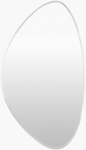 Surya Lorelin 29-inch Modern Accent Mirror - Sleek Design, Versatile Fit, Enhances Small Spaces Effortlessly Silver Mirror Loe004-2445