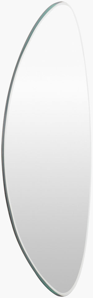 Surya Lorelin 29-inch Modern Accent Mirror - Sleek Design, Versatile Fit, Enhances Small Spaces Effortlessly Silver Mirror Loe004-2445