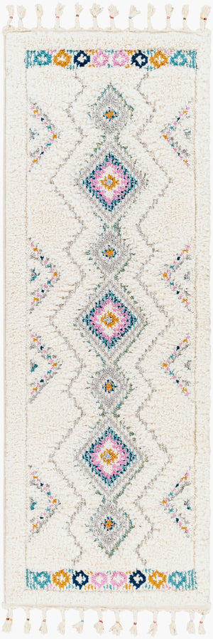 Livabliss Lofty Bohemian Runner Rug with Fringe High Low Pile for Hallway or Entryway LOF2301-2773