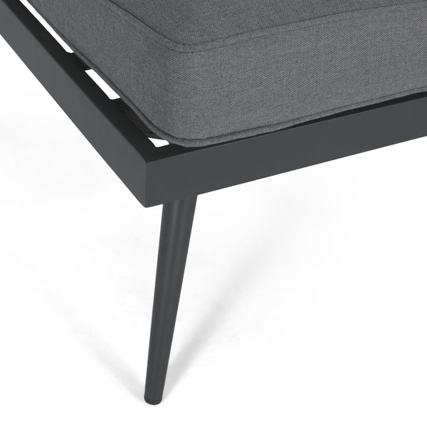 English Elm Norfolk Outdoor Left Sectional Seat with Mesh Back and Faux Wood Aluminum Frame 62750.00RGRY