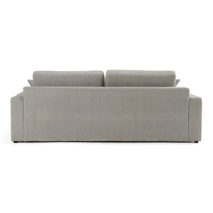 VIG Furniture Loki Modern Grey 3-Seat Sofa — Stain-Resistant Polyester, Sinuous Spring Support, Removable Back Pillows VGAH-SF1015-3-GRY