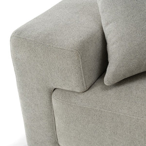 VIG Furniture Loki Contemporary Grey Fabric 4-Seat Sofa With Plush Foam Cushions, Sinuous Springs & 2 Pillows VGAH-SF1015-4-GRY