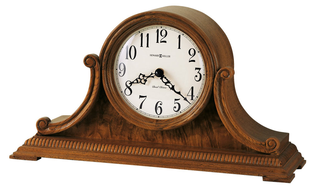 Hekman Furniture 635113 Elegant Wooden Mantel Clock With Chime Movement, Classic Design & Timeless Charm For Home Yorkshire Oak Anthony Mantel Clock 635113