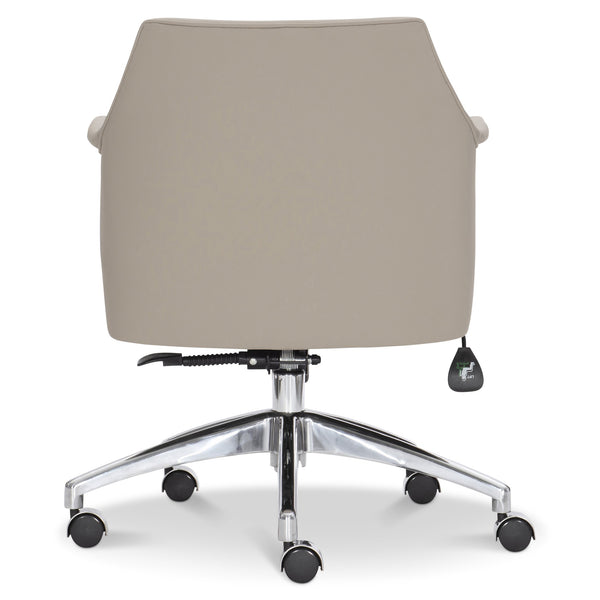 Bernhardt Bernhardt Tiemann Office Chair With Plush Upholstery, Ergonomic Tilt, Stainless Swivel Base For Comfort D11002