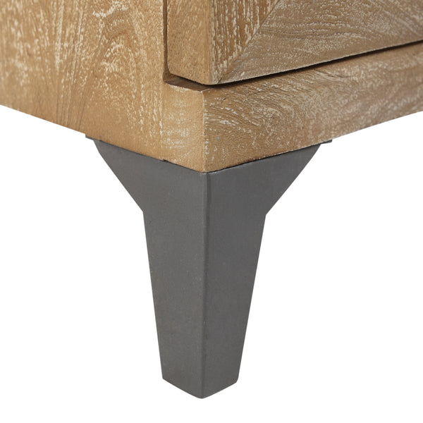 English Elm Christopher Knight Home® - WOODEN Sandblasted Oak Mango Wood Cabinet with Iron Accents, Handcrafted Storage Cabinet, 20”W 66485.00