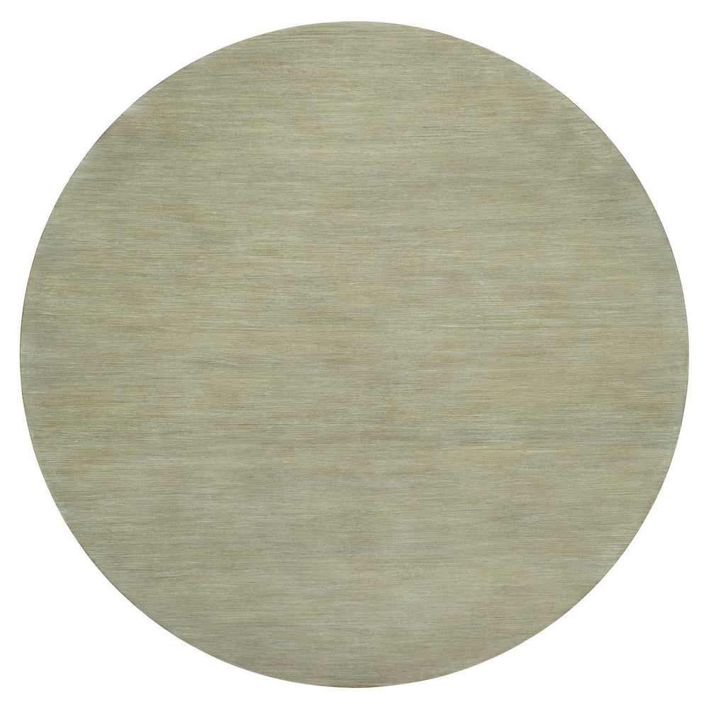 Bernhardt Bernhardt Sandstone Santa Barbara Round Dining Table - 60" Wire-Brushed Oak Top & Faux Stone Pedestal K1112
