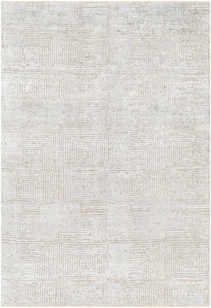 Lora LOR-2300 6' x 9' Handmade Rug LOR2300-69  Light Gray, Beige Surya
