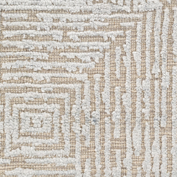 Lora LOR-2300 8' x 10' Handmade Rug LOR2300-810  Light Gray, Beige Surya
