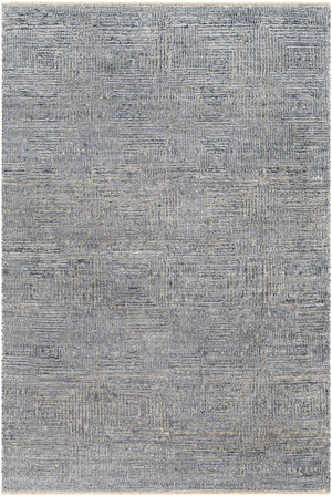 Lora LOR-2301 6' x 9' Handmade Rug LOR2301-69  Denim, Oatmeal Surya