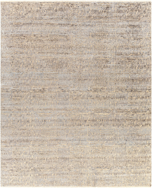 Lora LOR-2302 8' x 10' Handmade Rug LOR2302-810  Gray, Oatmeal Surya