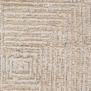 Lora LOR-2302 8' x 10' Handmade Rug LOR2302-810  Gray, Oatmeal Surya