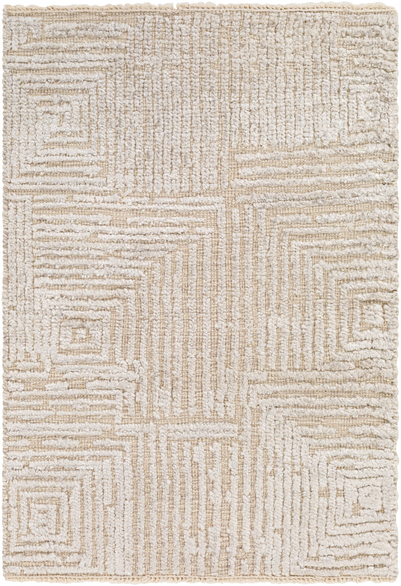 Lora LOR-2303 12' x 15' Handmade Rug LOR2303-1215  Cream, Beige Surya