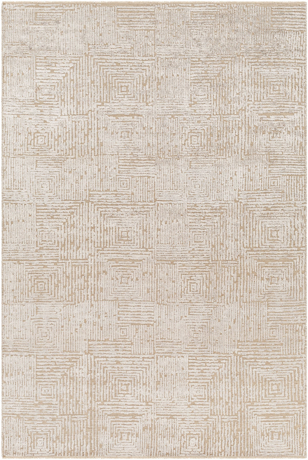 Lora LOR-2303 6' x 9' Handmade Rug LOR2303-69  Cream, Beige Surya