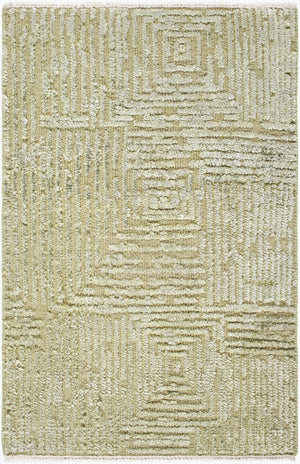 Surya Lora 2' X 3' Hand Knotted Rug - Luxurious Viscose & Wool Blend, Perfect For Modern Home Decor Sage Wool,Viscose Lor2304-1014