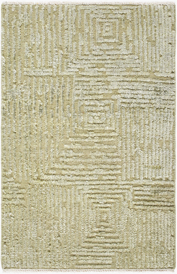 Surya Lora 2' X 3' Hand Knotted Rug - Luxurious Viscose & Wool Blend, Perfect For Modern Home Decor Sage Wool,Viscose Lor2304-1014