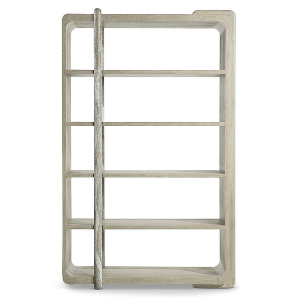 Bernhardt Bernhardt Arcadia Sculptural Etagere In Clay Oak With Faux Stone Post, 5 Shelves Rustic Modern Loft 334812