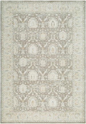 Livabliss Lotus Traditional Medallion Area Rug Turkish Woven Fringe Accent for Living Room Medium Gray, Cr 10' x 13'11" LOT2306-101311