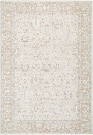 Livabliss Lotus Traditional Medallion Area Rug Woven in Turkey with Fringe for Living Rooms Cream, Light Be 10' x 13'11" LOT2307-101311